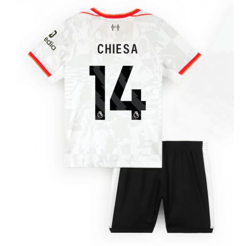 Fotbalové Dres Liverpool Federico Chiesa #14 Dětské Alternativní 2024-25 Krátký Rukáv (+ trenýrky)